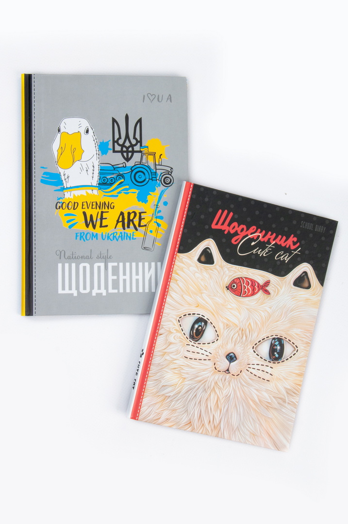 Щоденник учнівський, 40 арк тверда обкладинка, матова ламінація